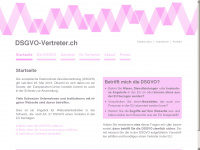 dsgvo-vertreter.ch Webseite Vorschau