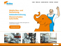 kroess-trocknung.at Webseite Vorschau