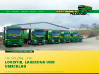 werthmann-transporte.de Webseite Vorschau
