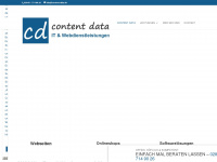 content-data.de Webseite Vorschau