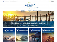 one-travel.ch Webseite Vorschau