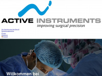 activeinstruments.com Webseite Vorschau