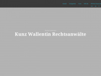 kunzwallentin.at Webseite Vorschau