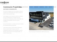 communis-projektbau.de Webseite Vorschau