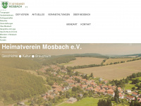 heimatverein-mosbach.de Webseite Vorschau