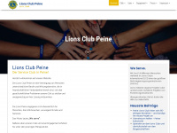 lions-club-peine.de Webseite Vorschau