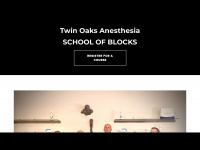 twinoaksanesthesia.com Webseite Vorschau