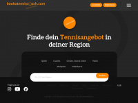 bookatenniscoach.com Webseite Vorschau