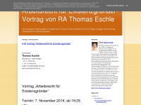 arbeitsrecht-fuer-existenzgruender.blogspot.com Webseite Vorschau