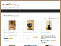 gitarren-kleinanzeigen.de Webseite Vorschau