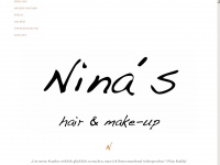 ninas-hair.at Webseite Vorschau