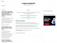 crypto-unsinn.de Webseite Vorschau