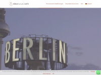 berlin-a-la-carte.com Webseite Vorschau