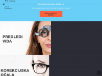 optika.si Webseite Vorschau