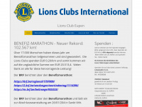 lionsclub-eupen.be Webseite Vorschau