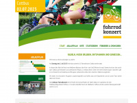 fahrradkonzert-cottbus.de Webseite Vorschau