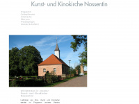 kunst-kinokirche-nossentin.de Webseite Vorschau