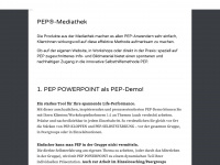pep-wird-sichtbar.de Webseite Vorschau