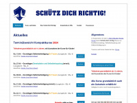 schuetz-dich-richtig.de Webseite Vorschau