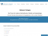 zahnarzt-cologne.de Webseite Vorschau