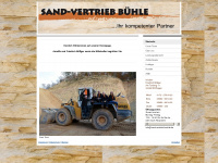 sand-vertrieb-buehle.de Webseite Vorschau