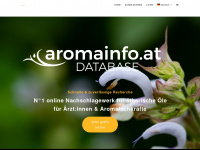 aroma-database.com Webseite Vorschau