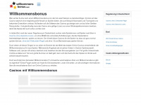 willkommensbonus.com Webseite Vorschau