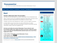 tinnum-wetter.de Webseite Vorschau