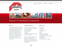raddatz-bau.de Webseite Vorschau