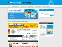 adressbuch-leonberg.de Webseite Vorschau