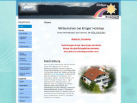 krueger-holidays.de Webseite Vorschau