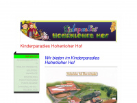 hohenloherhof.de Webseite Vorschau
