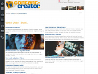 content-creator.at Webseite Vorschau