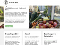 peperohni.ch Webseite Vorschau
