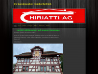 chiriatti-ag.ch Webseite Vorschau