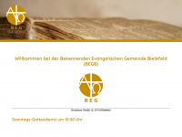 beg-bielefeld.de Webseite Vorschau