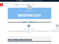boston.gov Webseite Vorschau