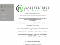 maler-klein-uebbing.de Webseite Vorschau
