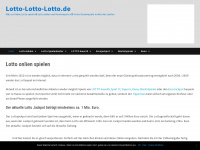 lotto-lotto-lotto.de Webseite Vorschau