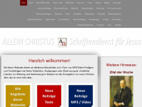 allein-christus.at Webseite Vorschau