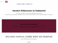 elsbeerhof.at Webseite Vorschau