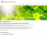 medizinrecht-heilpraktiker.de Webseite Vorschau