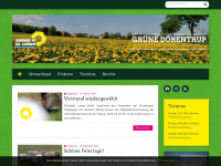 gruene-doerentrup.de Webseite Vorschau