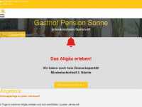 gasthof-pension-sonne.app Webseite Vorschau