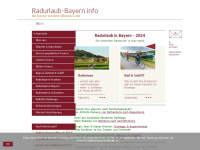 radurlaub-bayern.info Webseite Vorschau