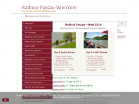 radtour-passau-wien.com Webseite Vorschau