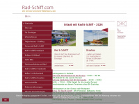 rad-schiff.com Webseite Vorschau