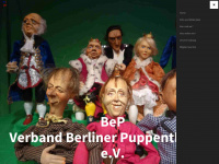 berliner-puppentheaterverband.de Webseite Vorschau