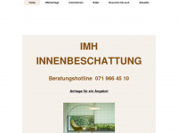 imh-innenbeschattung.ch Webseite Vorschau