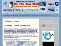 faszination-luftsport.de Webseite Vorschau